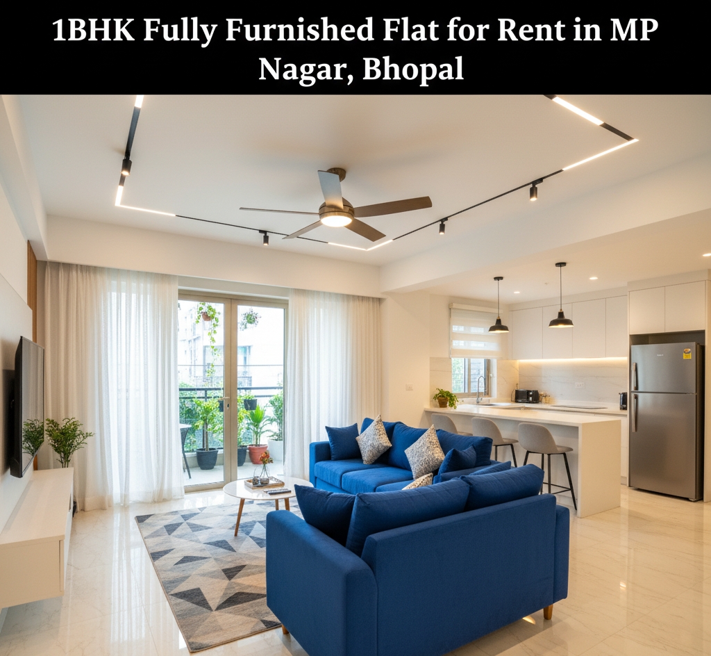 1BHK Fully Furnished Flat for Rent in MP Nagar, Bhopal – Best Option for Students & Working Professionals