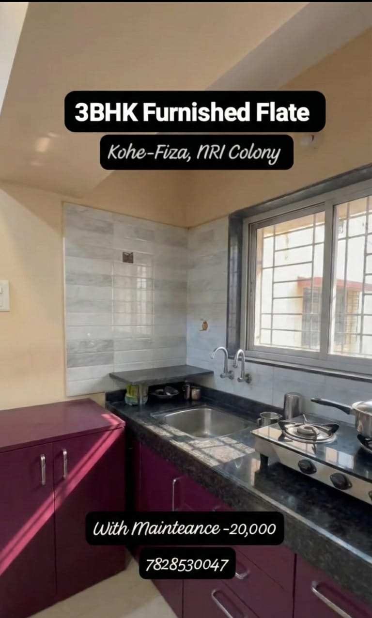 3BHK Furnished Flat for Rent in Kohe-Fiza