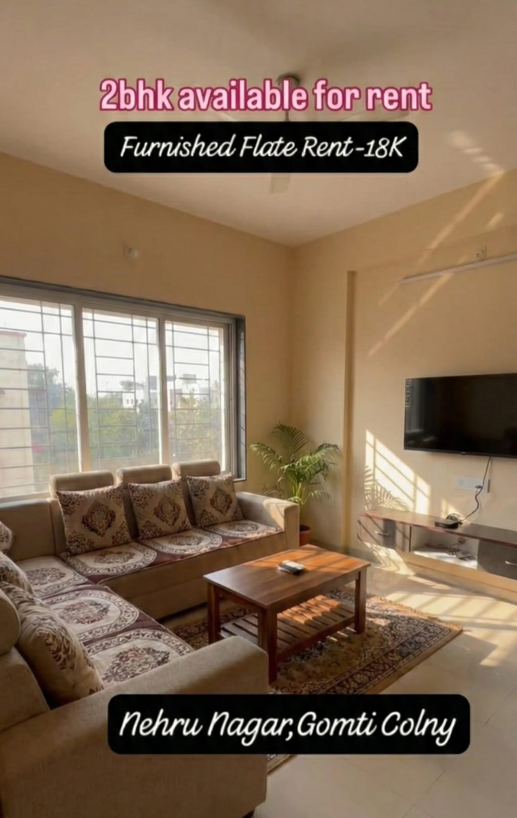 2bhk-furnished-flat-rent-nehru-nagar-gomti-colony